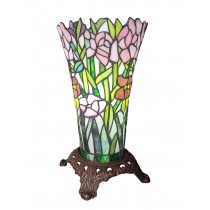 Vase Shaped Rose Tiffany Table Lamp 32.5cm 