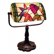 Bankers Lamp - Humming Bird Design 33cm  