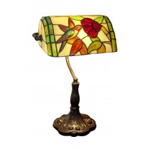Bankers Lamp - Humming Bird Design 33cm  