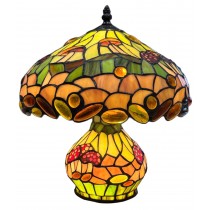 Mushroom Tiffany Table Lamp - 32.5cm