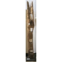 Wood Carving With Stand With Holes 156cm