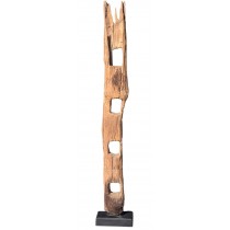 Wood Carving With Stand With Holes 194cm