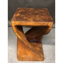 Wooden Stool Twisted 