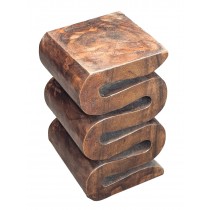 Wooden Wave Plant Stand