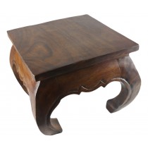 Wooden Table Curved Legs 40.5cm