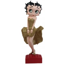 Betty Boop Posing Gold Glitter Dress 29.5cm