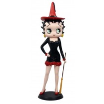 Betty Boop Witch - Black Dress with Red Hat - 36cm
