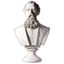 Charles Dickens Bust 77.5CM - Roman Stone Finish