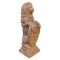 Heraldic Lion 81cm - Rust Finish 