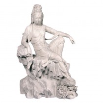Guan Yin Statue - Roman Stone Finish 109cm 