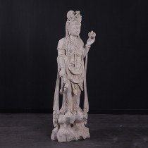 Standing Kuan Yin - 138cm - Roman Stone Finish