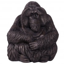 Sitting Orangutan - Bronze Finish - 87cm