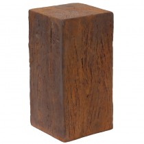 Woodgrain Pedestal - 48cm - Rust Finish
