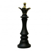 Chess Piece - Queen - Small - 97cm - Black and Gold Finish