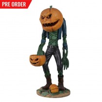 Scary Pumpkin Man With Candy Holder - 161cm