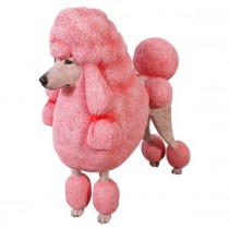 Poodle - Pink and White - 92cm