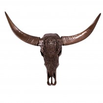 Bull Skull Ganesh - Polished Bronze Finish - 79cm