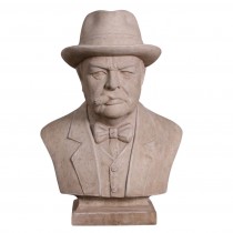 Winston Churchill Bust - Roman Stone Finish 60cm