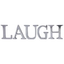 9cm Cast Aluminium Laugh Letters