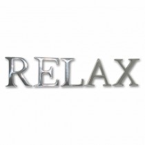 9cm Cast Aluminium Relax Letters 