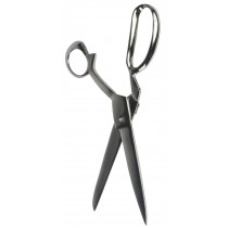 Cast Aluminium Scissors 61cm Wall Hanging - Nickel Plated Finish 