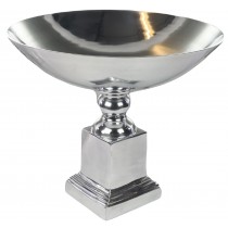 Cast Aluminium Bowl On Base  47cm