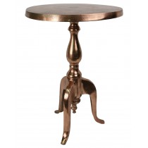 Cast Aluminium Table 55m - Anodized Antique Copper Industrial Finish