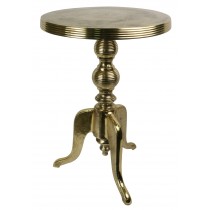 Cast Aluminium Table 66cm - Anodized Antique Brass Industrial Finish