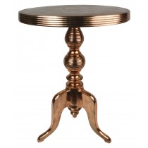 Cast Aluminium Table 66cm - Anodized Antique Copper Industrial Finish