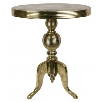 Cast Aluminium Table 70cm - Anodized Antique Brass Industrial Finish