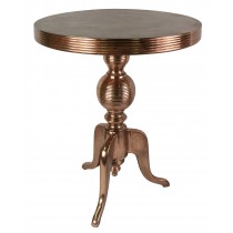 Cast Aluminium Table 70cm - Anodized Antique Copper Industrial Finish
