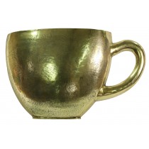 Cast Aluminium Cup - Wall Hanging 64cm - Anodized Antique Brass Industrial Finish
