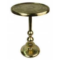 Cast Aluminium Table Round Top 60cm - Anodized Antique Brass Industrial Finish