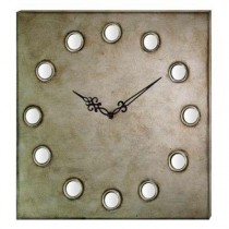 Mirror Dot Clock 30.5cm