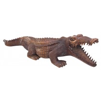 Hand Carved  Wooden Crocodile 100cm