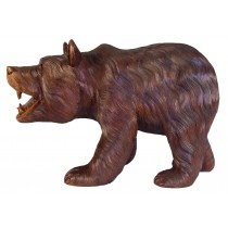 Hand Carved Wooden Bear Walking - 65cm