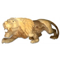Wooden King Lion - Suar Wood - 155cm