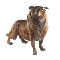 55cm Hand Carved Suar Dog (Dark)