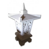 Hand Carved  Garden Lamp Stone Carving - 50cm