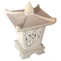 Hand Carved  Garden Lamp Stone Carving - 50cm