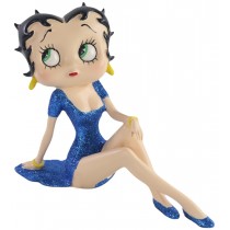 Betty Boop Demure (Blue Glitter Dress) 21.5cm