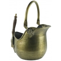 Bucket With Shovel - Antique Brass Finish 46cm