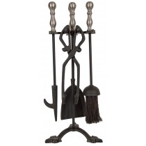 Companion Set - Black Pewter Finish 42cm