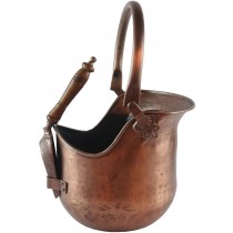 Bucket With Shovel - Antique Copper Finish 45cm