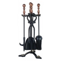 Companion Set With Copper Top - Small 42cm