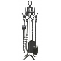 Twist Companion Set On Stand - Black  69cm