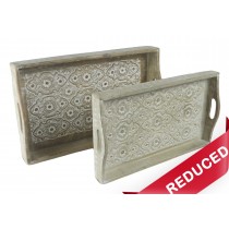 Set Of 2 Sulfi Design Trays 43cm