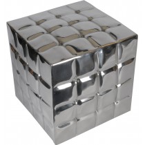Aluminium Button Stool 41 cm