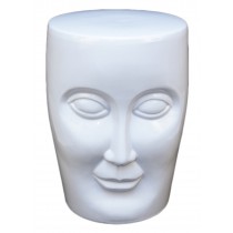 Face Stool - White 46cm  ** Slight Seconds **