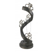 Bike Rider/Cyclist Spiral Decorative Figurine 48cm